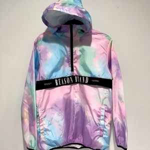 Reason Brand Windbreaker Anorak Tye Dye design NWT Men's Small